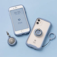 日本 iFace iPhone 14 Reflection 抗衝擊強化玻璃保護殼 - 莫蘭迪藍色
