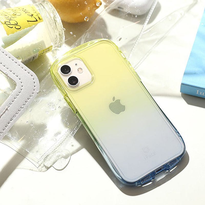 日本iFace iPhone 14 Look in Clear Lolly 抗衝擊透色糖果保護殼- 藍寶