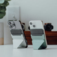 iPhone15 Pro 雙倍磁力手機保護殼(白色)+磁吸手機支架