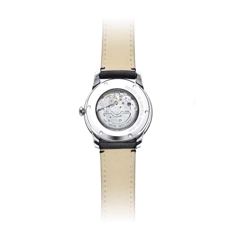 純英國血統｜經典紳士 英倫羅馬數字動能錶(43mm, 不鏽鋼銀、黑皮帶)