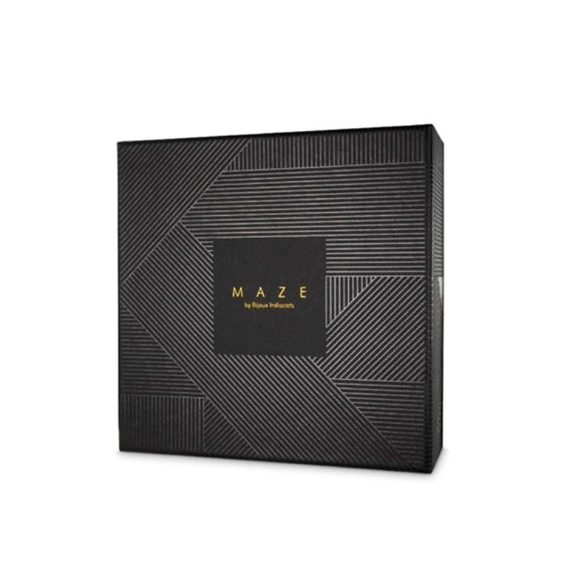 Maze 系列H字型束縛皮帶 - 黑色