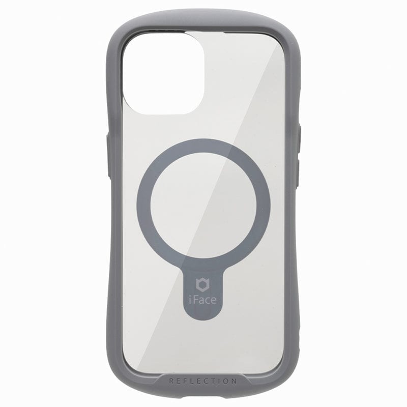 iPhone 15 Reflection MagSafe 抗衝擊強化玻璃保護殼 - 莫蘭迪灰色