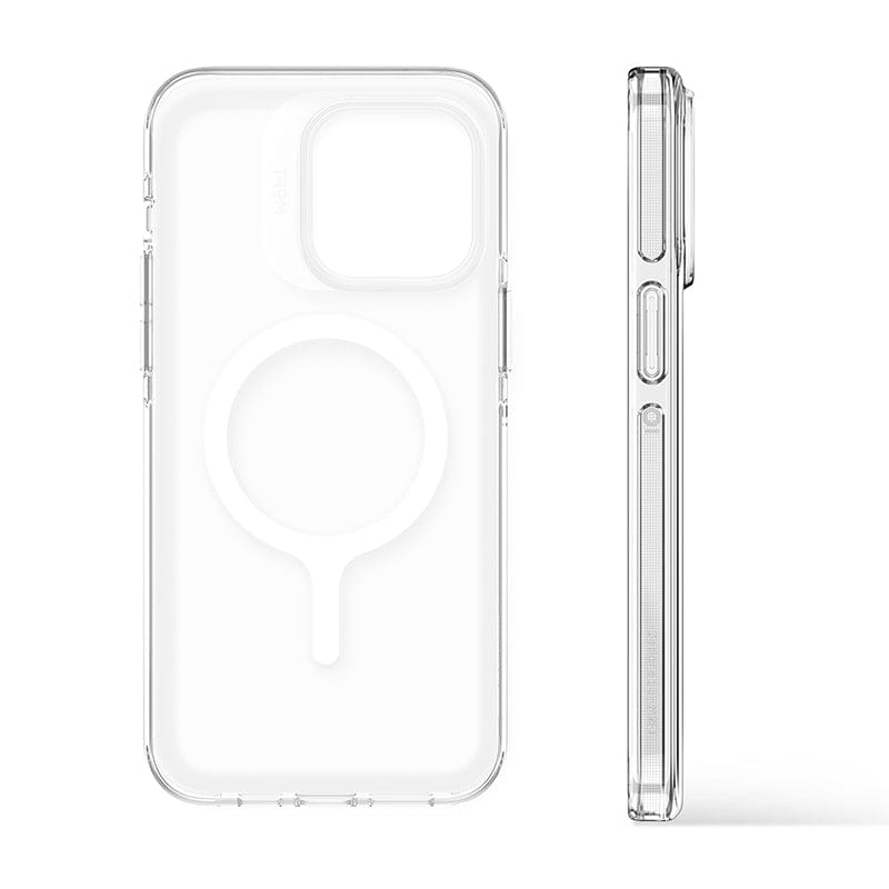 iPhone15 Pro Max 雙倍磁力手機保護殼(白色)+磁吸手機支架