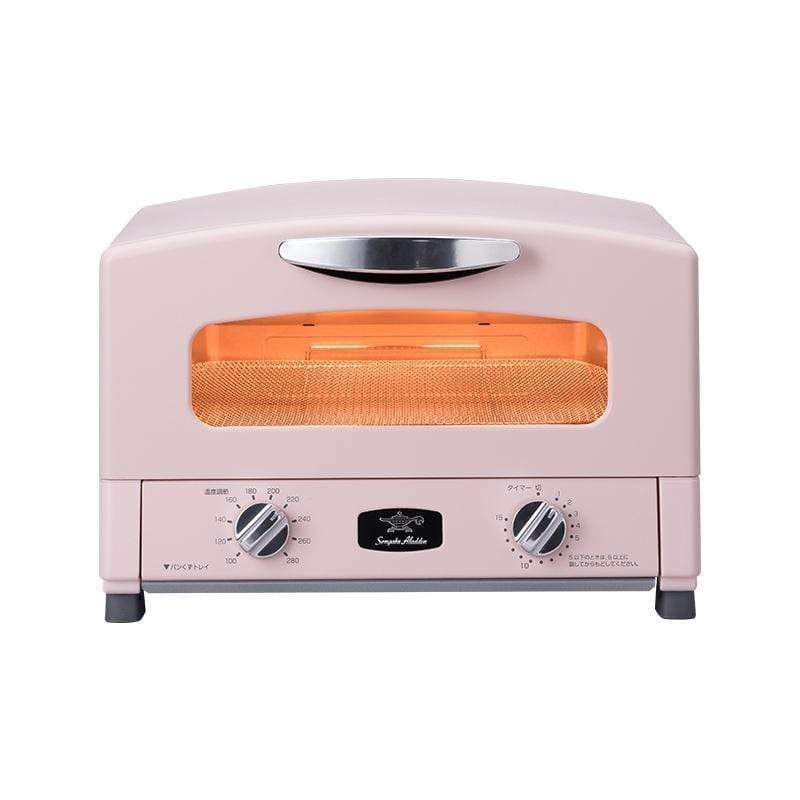 「專利0.2秒瞬熱」4枚焼復古多用途烤箱AET-G13T-白/綠/粉色(附烤盤)