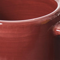 紅陶釉燒馬克杯 - 刷釉棕