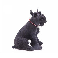 土山炭製作所 備長炭寵物裝飾 坐著雪納瑞17cm (R1A)