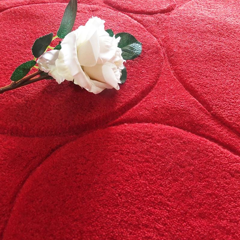ESPRIT手工壓克力地毯 - 雋永 70x140cm  米/紅