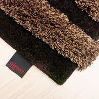 ESPRIT手工羊毛地毯-黑棕復古 70X140cm