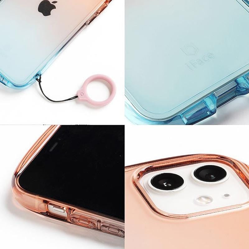 日本 iFace iPhone 14 Look in Clear Lolly 抗衝擊透色糖果保護殼 -  水漾草莓色