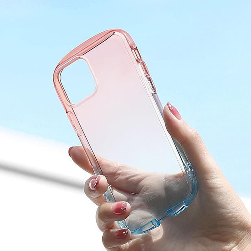 日本 iFace iPhone 14 Look in Clear Lolly 抗衝擊透色糖果保護殼 -  水漾草莓色