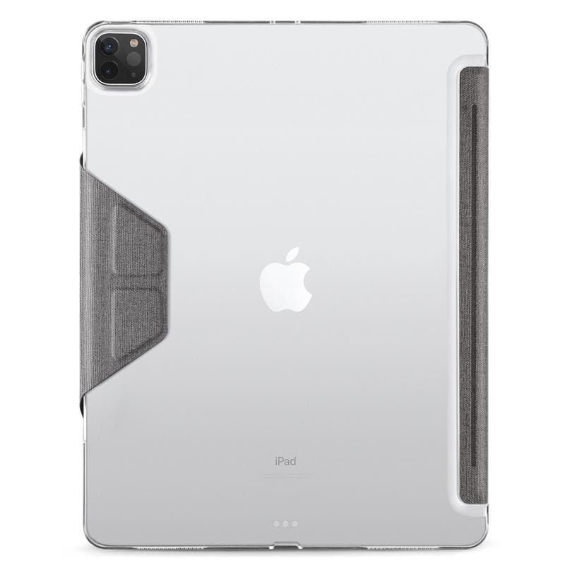 JTLEGEND iPad Pro 2021 Amos 12.9吋 相機快取多角度折疊布紋皮套(無筆槽)