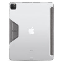 JTLEGEND iPad Pro 2021 Amos 12.9吋 相機快取多角度折疊布紋皮套(無筆槽)