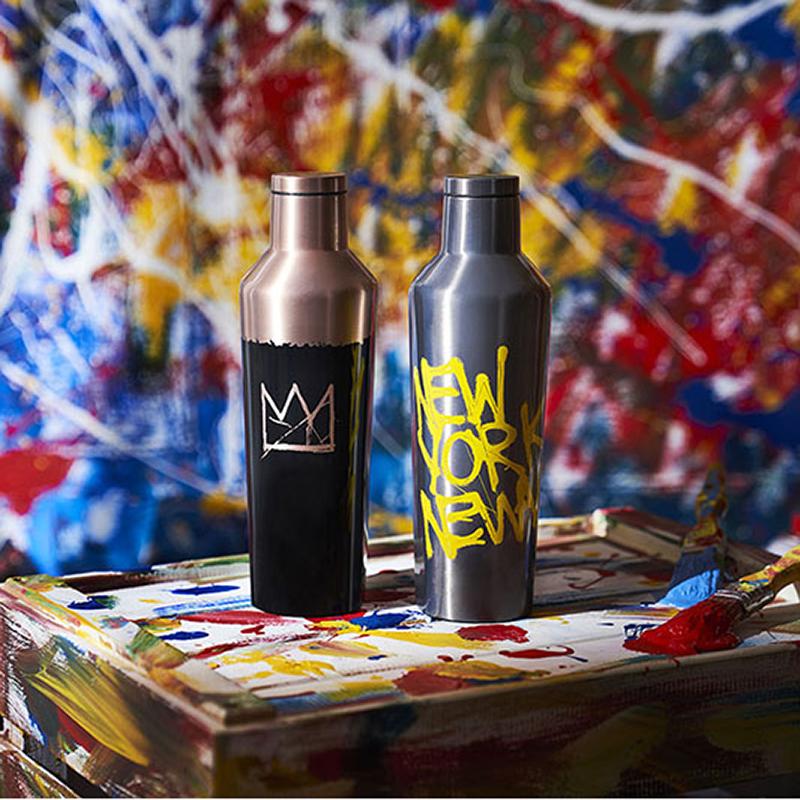 【Basquiat巴斯奇亞聯名】三層真空易口瓶/保溫瓶-470ml     皇冠/紐約客
