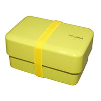 TAKENAKA BENTO BOX 粉彩雙層便當盒(附繩) - 抹茶綠