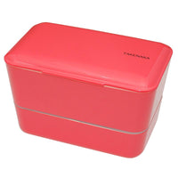 TAKENAKA BENTO BOX 雙層粉彩大容量便當盒 (附繩) -  玫瑰粉