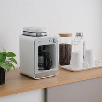 日本【Siroca】自動研磨咖啡機 SC-A1210W(完美白)