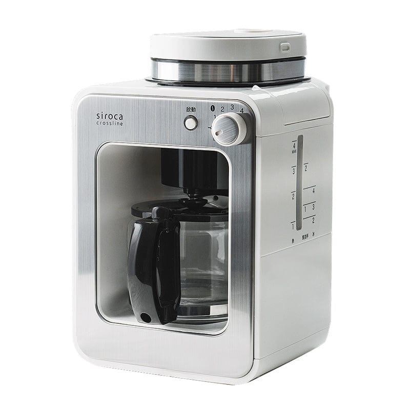 日本【Siroca】自動研磨咖啡機 SC-A1210W(完美白)