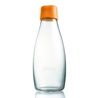 極輕、無毒、耐熱隨身玻璃水瓶 - 橙橘