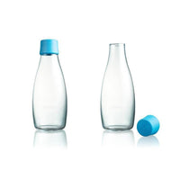 極輕、無毒、耐熱隨身玻璃水瓶 - 粉藍