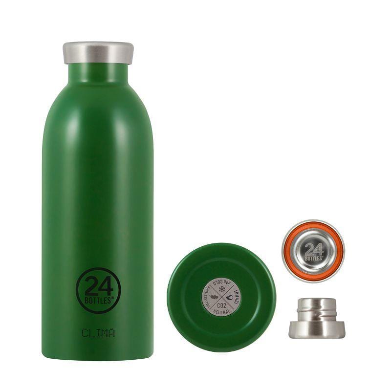不銹鋼雙層保溫瓶 500ml - 森林綠