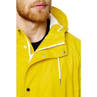 男性防水夾克 / 防風外套 / 黃色