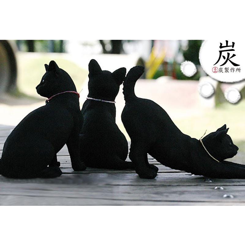 日本職人打造 除濕除臭 備長炭寵物裝飾 - 無辜日本貓