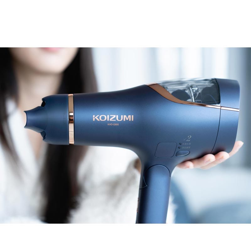 日本KOIZUMI暴風級負離子吹風機 KHD-G895 - 雙渦輪業界領先大風量，頭皮護理模式搭載