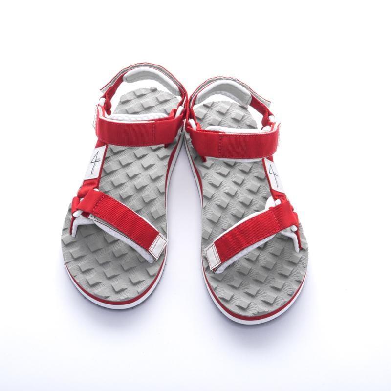 X.NANA CREATOR-F Red2 織帶涼鞋（紅灰）/女鞋
