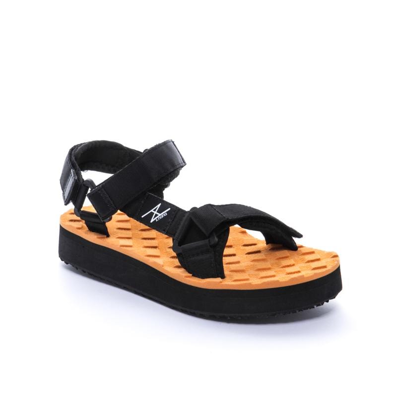 X.NANA CREATOR-F Black/Orange 織帶涼鞋（黑橘）/女鞋