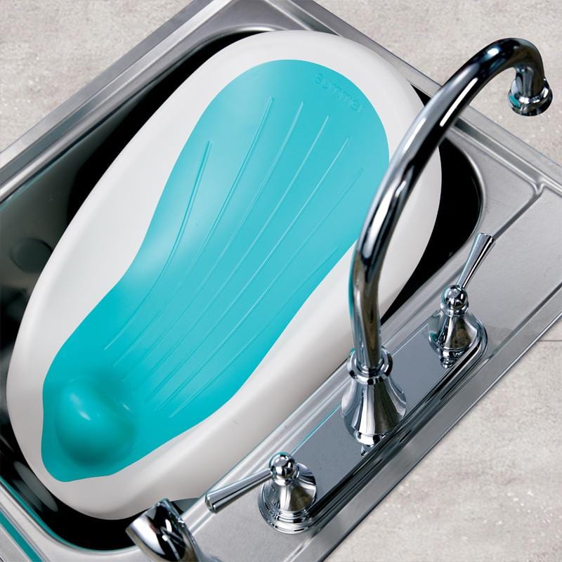 可調式時尚摺疊洗澡躺椅-藍色