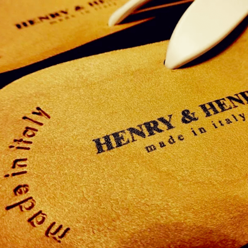 Henry&Henry 義大利夾腳拖（原色白）