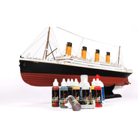 鐵達尼號 Titanic 豪華郵輪與專屬顏料組 - 奧克爾木製精品組裝模型