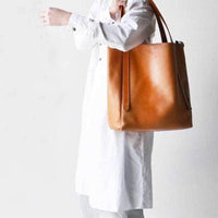 日本手工皮革 簡約經典柔軟單肩背包 - 三色