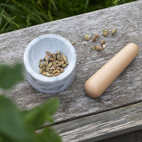 大理石研磨器-附木製研磨棒