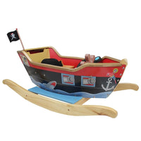 航海冒險王海盜船造型搖搖椅