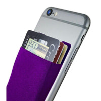 CardNinja 手機彈力皮夾貼 - 紫