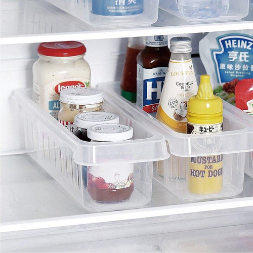 冰箱冷藏多用途調味瓶收納盒(附隔板)-3入