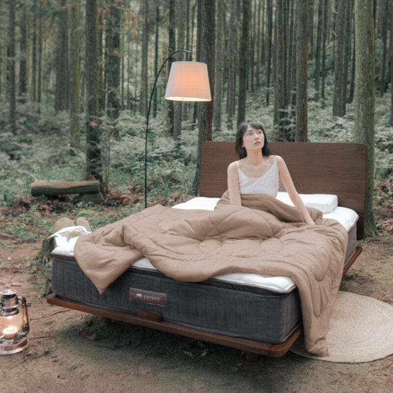 森呼吸永衡被 + 竹眠親膚枕頭套 兩件組｜被森林環抱的沉睡感 (單人5x7尺)