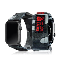 Apple Watch 42/44mm 時尚錶帶-迷彩黑