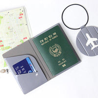 旅行系列 - 耐衝擊護照套(S size) - 灰/黑