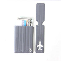 旅行系列 - 耐衝擊護照套(S size) - 灰/黑