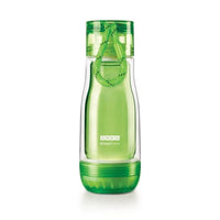 繽紛玻璃雙層隨身瓶(355ml) - 綠色
