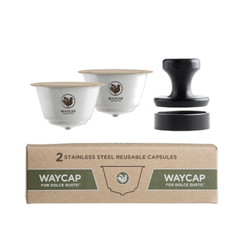 WayCap 環保矽膠蓋不銹鋼咖啡膠囊1入組 (Dolce Gusto機型用) - 義大利製
