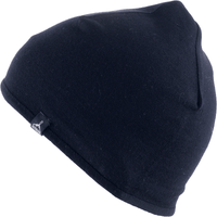 美麗諾羊毛帽-Essence雙層顏色個性帽(外:黑/內:墨綠)