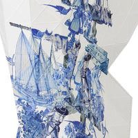 Paper Vase Cover 防水花瓶瓶罩 - 代爾夫特藍