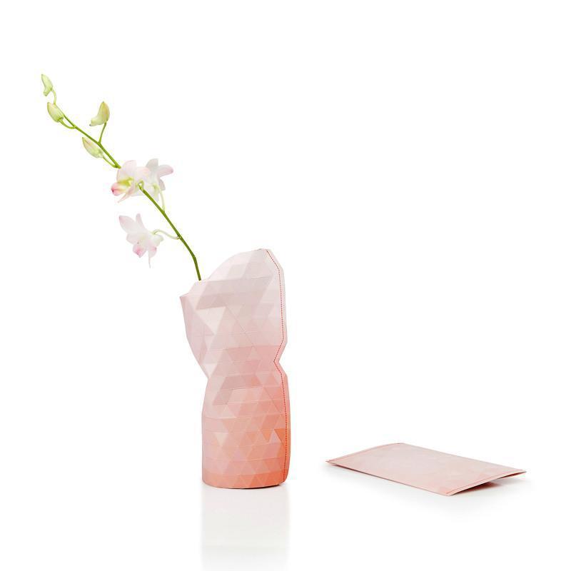 Paper Vase Cover Small 防水花瓶瓶罩(小) - 漸層粉紅