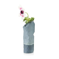 Paper Vase Cover Small 防水花瓶瓶罩(小) - 淺深藍色塊
