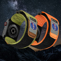 Mifa  EDC-34太空總署NASA系列戰術尼龍混搭真皮錶帶 (42/44/45/49mm 適用Ultra 1/2 &1-9代)
