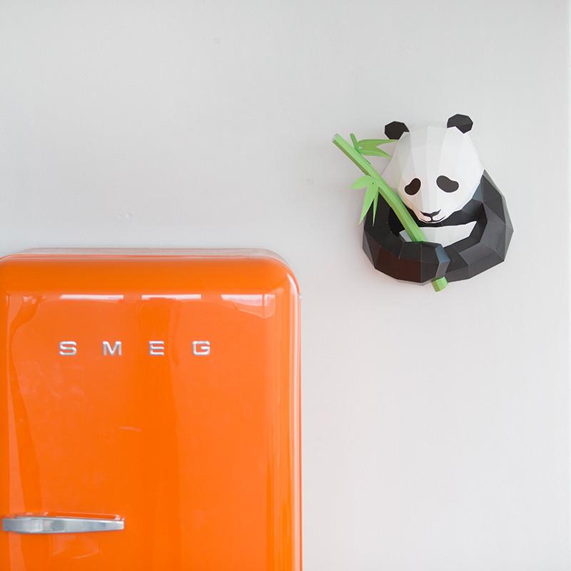 DIY 動物紙模型 - 熊貓
