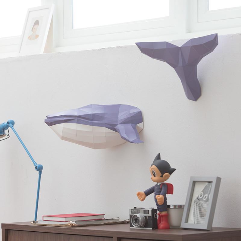 DIY 動物紙模型 - 鯨魚